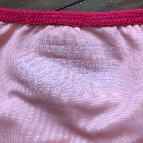 NWT VS Knockout Bikini Bottom Bright Pink / Coral - Picture 6 of 7